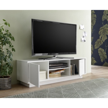 TV komoda ICE 1 bílá lesklá 2
