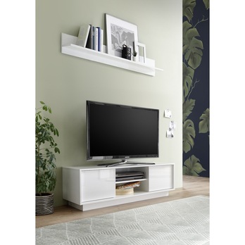TV komoda ICE 1 bílá lesklá 3