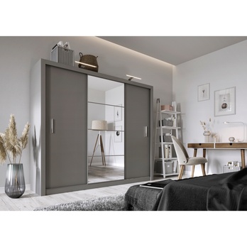 Šatní skříň IDEA 01 šedá 1