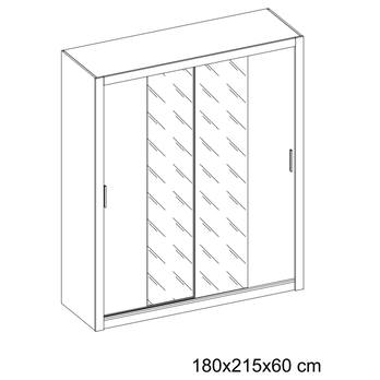 Šatní skříň IDEA 03 dub sanremo 4