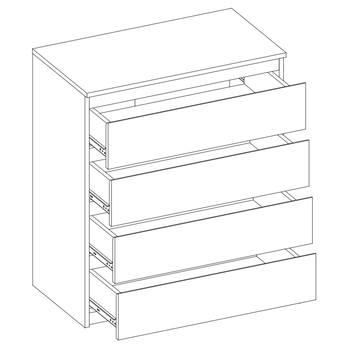 Komoda IDEA 06 bílá 1