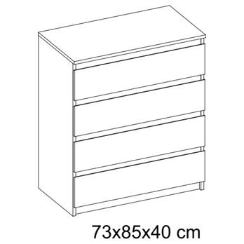Komoda IDEA 06 bílá 3
