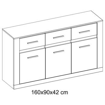 Komoda IDEA 09 bílá matná 3