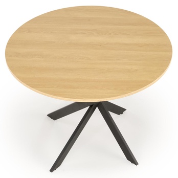 Jídelní stůl IDGOR zlatý dub/černá 4