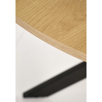 Jídelní stůl IDGOR zlatý dub/černá 5