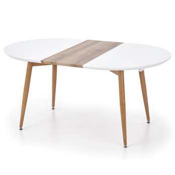 Jídelní stůl IDWORD dub medový/bílá 4