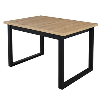 Jídelní stůl IKOZ 3 dub artisan/černá, šířka 120 cm 1