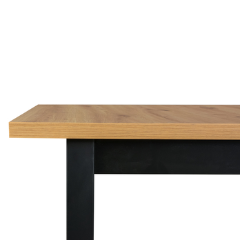 Jídelní stůl IKOZ 3 dub wotan/černá, šířka 140 cm 2