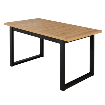 Jídelní stůl IKOZ 3 dub artisan/černá, šířka 140 cm 1
