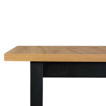 Jídelní stůl IKOZ 3 dub artisan/černá, šířka 140 cm 2