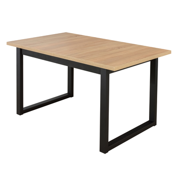 Jídelní stůl IKOZ 3 dub sonoma/černá, šířka 140 cm 1