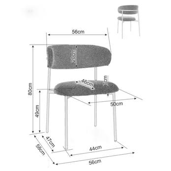 Jídelní židle ILTUN 2 světle béžová/dub 3