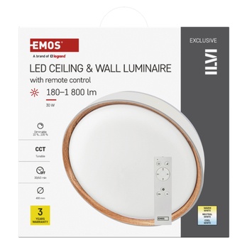 Stropní svítidlo ILVI 2 bílá/přírodní 2
