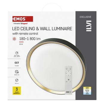 Stropní svítidlo ILVI 2 černá/šampaň 2