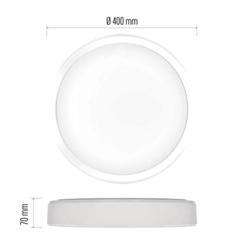 Stropní svítidlo ILVI bílá, průměr 40 cm 5