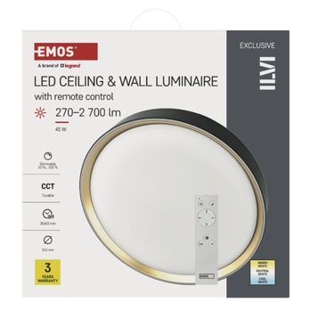 Stropní svítidlo ILVI černá/šampaň 2