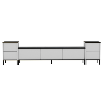 Obývací stěna IMAJ 2 bílá/černý mramor 3