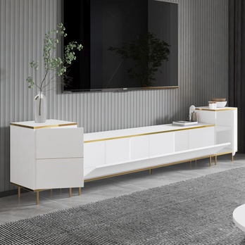 Obývací stěna IMAJ 2 bílá/zlatá 2