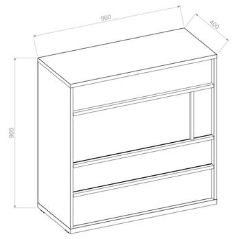 Komoda IMOLA 07 vícebarevná 4