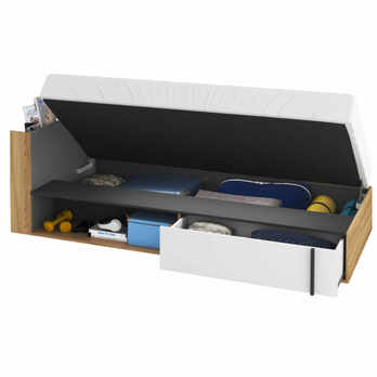 Postel s matrací IMOLA levá, 90x200 cm 2