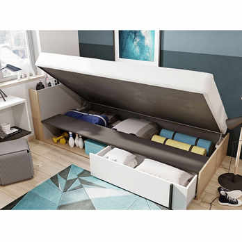 Postel s matrací IMOLA levá, 90x200 cm 4