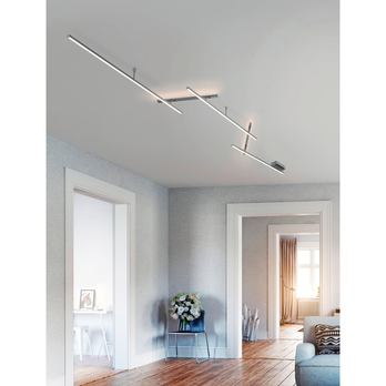 Stropní LED svítidlo INDIRA stříbrná 1