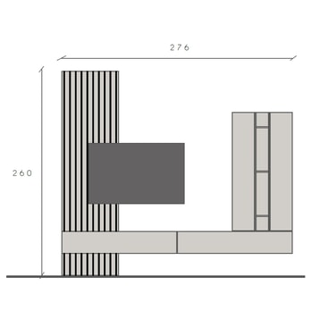 Obývací stěna INFINITY C228 dub mercure/bronzová/kašmírová 19