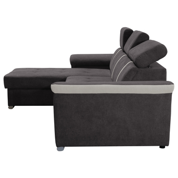 Sedací souprava INFINITY II tmavě šedá/béžová 7