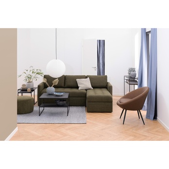 Set přístavných stolků INFINITY matně černá, 2 ks 1