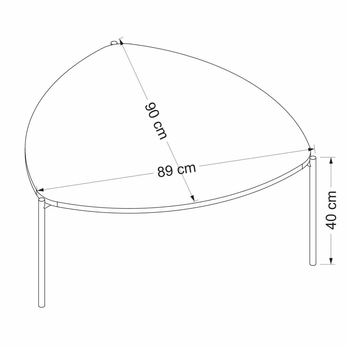Konferenční stolek INIGA antracitová 3