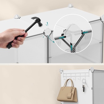 Botník INTER bílá/transparentní 2