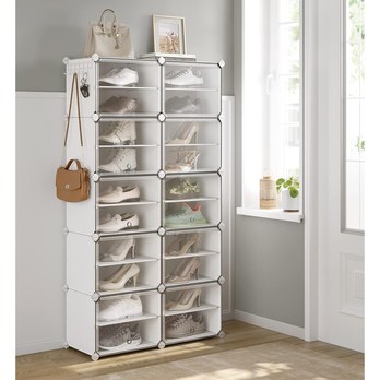 Botník INTER bílá/transparentní 1