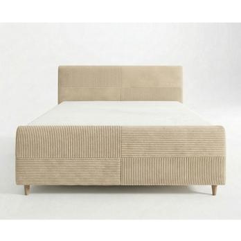 Postel s roštem INZA béžová, 140x200 cm 3