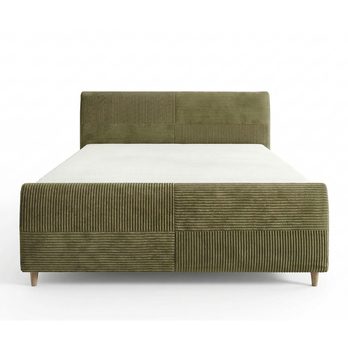 Postel s roštem INZA olivová, 140x200 cm 3