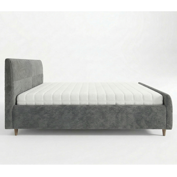 Postel s roštem INZA šedá, 140x200 cm 4