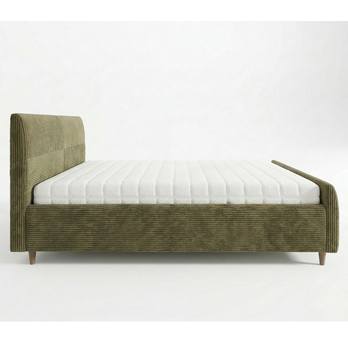 Postel s roštem INZA olivová, 160x200 cm 4