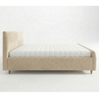 Postel s roštem INZA béžová, 180x200 cm 4