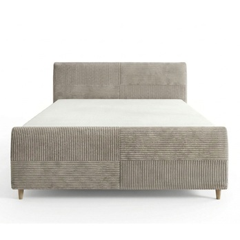 Postel s roštem INZA šedobéžová, 180x200 cm 3