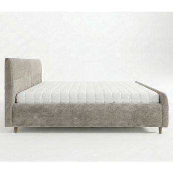 Postel s roštem INZA šedobéžová, 180x200 cm 4