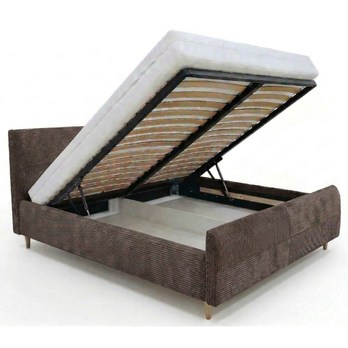 Postel s roštem INZA čokoládová, 180x200 cm 2