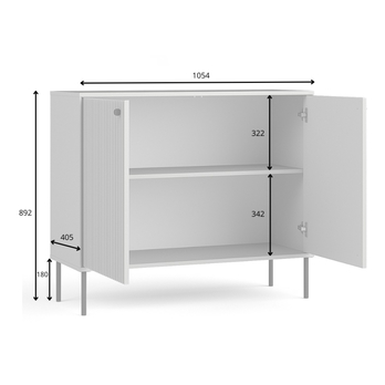 Komoda IRIS 27 šedá 2