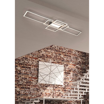 Stropní LED svítidlo IRVINE stříbrná 1
