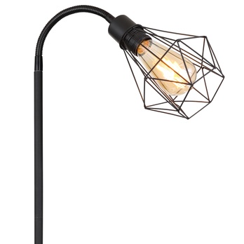 Stojací lampa ISABELLA černý kov 2