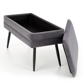 Lavice s úložným prostorem ISABELLA šedá 1