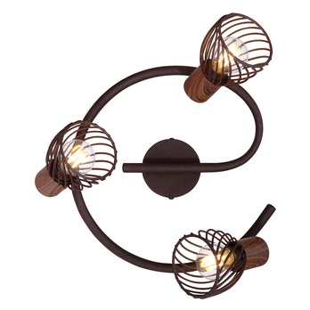 Bodové svítidlo ISABELLE 3 rez/přírodní 3