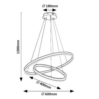 Závěsné svítidlo ISAURE 2 černá 10