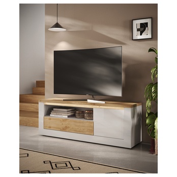 TV komoda ISCHIA 4 dub cadiz/bílá, šířka 160 cm 1