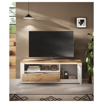 TV komoda ISCHIA 4 dub cadiz/bílá, šířka 160 cm 4