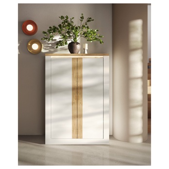 Komoda ISCHIA 5 dub cadiz/bílá, výška 160 cm 3