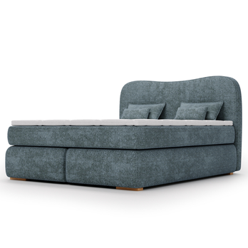 Postel boxspring ISLA COMFORT zelená, 140x200 cm 4